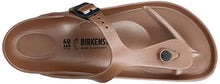 Load image into Gallery viewer, Birkenstock Women's Gizeh Metallic Copper EVA Sandals 39 (US Women's 8-8.5)
