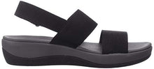 Load image into Gallery viewer, Clarks womens Arla Jacory Wedge Sandal, Black Solid, 8 US

