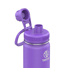 Load image into Gallery viewer, Takeya Actives Insulated Water Bottle w/Straw Lid, Bluestone, 22 Ounces
