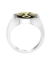 Load image into Gallery viewer, Effy 925 Sterling Silver &amp; 18K Yellow Gold Onyx &amp; Ruby Scorpion Ring, 5 TCW IRS0M667RX
