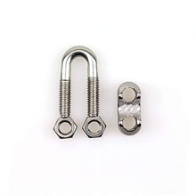 Load image into Gallery viewer, DYWISHKEY Pack of 20, 1/8 Inch M3 Stainless Steel Wire Rope Cable Clip Clamp
