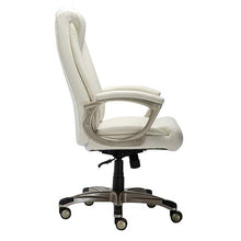 Load image into Gallery viewer, Amazon Basics Bonded Leather Big &amp; Tall Executive Office Computer Desk Chair, 350-Pound Capacity - Cream
