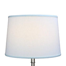 Load image into Gallery viewer, FenchelShades.com Lampshade 14" Top Diameter x 16" Bottom Diameter x 11" Slant Height Fabric Drum Lampshade Spider Attachment (Designer Linen Off White)
