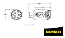 Load image into Gallery viewer, Marinco 70A Trolling Motor Plug &amp; Receptacle, 12VCPS3
