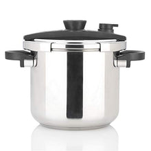 Load image into Gallery viewer, Zavor EZLock 7.4 Quart Stove-top Pressure Cooker with Dual Pressure Settings, Universal Locking Mechanism, Recipe Book and Steamer Basket - Polished Stainless Steel (ZCWEZ03)
