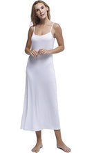 Load image into Gallery viewer, Papicutew Women's Modal Long Full Cami Slip Dress Sleeveless Nightgowns (White, XL)
