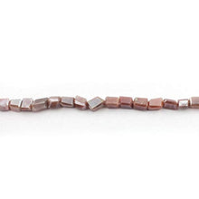 Load image into Gallery viewer, BEADS GEMSTONE 1 Strand Chocolate Moonstone Silver Coated Faceted Nuggets Beads - 7mmx6mm-11mmx6mm 14 Inches Code-HIGH-5671
