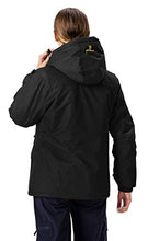 Load image into Gallery viewer, YSENTO Women's Fleece Ski Jacket Waterproof Windproof Mountain Raincoat Warm Snow Jacket Black Size M
