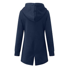 Load image into Gallery viewer, Aniywn Women's Soft Fleece Comfortable Jacket High Neck Casual Solid Basic Lightweight Full Zip Pocket Hoodie Sweatshirts Navy
