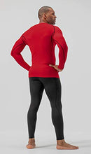 Load image into Gallery viewer, DEVOPS 2 Pack Men's Thermal Long Sleeve Compression Shirts (Medium, Black/Red)
