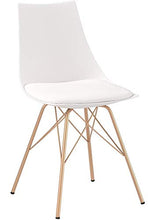 Load image into Gallery viewer, OSP Home Furnishings Oakley Mid-Century Modern Bucket Chair, White
