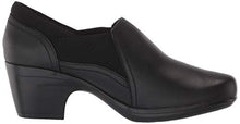 Load image into Gallery viewer, Clarks Women's Emily Amelia Pump, Black Leather/Textile Combinat, 6.5 Wide
