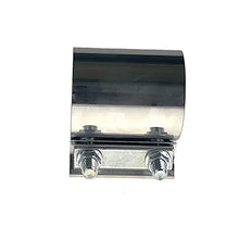 Load image into Gallery viewer, 2X 2.5" Inch Stainless Steel Butt Joint Exhaust Band Clamp Sleeve for Exhaust Pipes, Mufflers and Catalytic Converters
