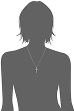 Load image into Gallery viewer, Sterling Silver Polished Cross Pendant Necklace, 20"
