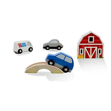 Load image into Gallery viewer, Melissa &amp; Doug Deluxe Activity Road Rug Play Set with 49 Wooden Vehicles and Play Pieces
