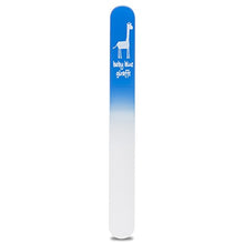 Load image into Gallery viewer, Baby Nail File by baby blue giraffe (Blue) The Original Glass Baby Nail File - 100% Manufactured in Europe
