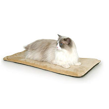 Load image into Gallery viewer, K&amp;H Pet Products Thermo-Kitty Mat Heated Pet Bed Mocha 12.5 X 25 Inches
