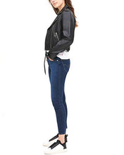 Load image into Gallery viewer, Levi's Women's Faux Leather Asymmetrical Belted Motorcycle Jacket (Regular and Plus Sizes), black, Large
