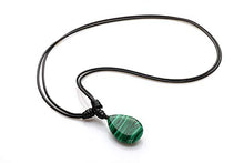 Load image into Gallery viewer, BARBARI Jewelry Malachite Healing Crystal Necklace | Handmade Gift for Him and Her+ Free Gift! High Quality Rock Gemstone Pendant for Men and Women
