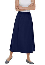 Load image into Gallery viewer, Woman Within Women's Plus Size 7-Day Knit A-Line Skirt - 1X, Navy
