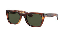 Load image into Gallery viewer, Ray-Ban unisex adult Rb2248 Caribbean Sunglasses, Striped Havana/Green, 52 mm US

