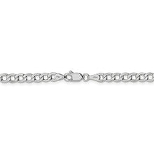 Load image into Gallery viewer, 14k White Gold 4.3mm Curb Link Bracelet Chain 7 Inch Necklace Pendant Charm Fine Jewelry For Women Gifts For Her
