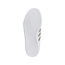 Load image into Gallery viewer, adidas Women's Grand Court Tennis Shoe, White/Platino Metallic/White, 7 M US
