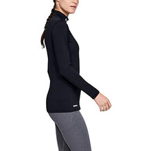 Load image into Gallery viewer, Under Armour Women's ColdGear Authentics Compression Mock , Black (001)/Metal , Large
