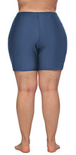 Load image into Gallery viewer, SOCIALA Swim Shorts for Women Plus Size Bathing Suit Shorts High Waisted Blue Water Shorts 0X

