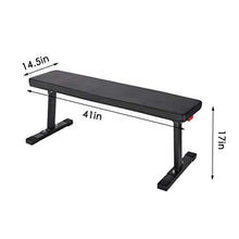 Load image into Gallery viewer, Mengping Flat Utility 600 lbs Foldable Capacity Weight Bench, 41'' Flat Bench Workout Utility Bench Capacity Sit Up Bench Weight Training and Abdominal Training Folding Bench【US Warehouse Shipment】
