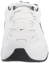 Load image into Gallery viewer, Nike Men's NIKE AIR MONARCH IV (4E) RUNNING SHOES -9.5; White / Metallic Silver-Midnight Navy
