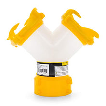 Load image into Gallery viewer, Camco 39629 Revolution Translucent Wye Fitting -Connects Two Sewer Hoses with Lug Fittings the Same Dump Station, Odor Tight Connection
