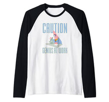 Load image into Gallery viewer, Mademark x SpongeBob SquarePants - Patrick Star - Caution: Genius at Work Raglan Baseball Tee
