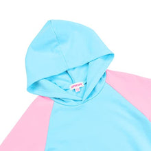 Load image into Gallery viewer, JESKIDS Girls Pullover Hoodie Sweatshirt Colorblock Long Sleeve Outfit Tops with Pocket 8-9 T Blue
