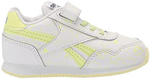 Load image into Gallery viewer, Reebok Kids Classic Jogger 3.0 Sneaker, FTWWHT/ENEGLW/FTWWHT, 9.5 US Unisex Toddler
