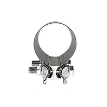 Load image into Gallery viewer, 2X 2.5" Inch Stainless Steel Butt Joint Exhaust Band Clamp Sleeve for Exhaust Pipes, Mufflers and Catalytic Converters
