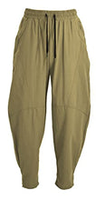 Load image into Gallery viewer, perdontoo Men's Linen Cotton Loose Fit Casual Lightweight Elastic Waist Summer Pants (X-Large, Olive)
