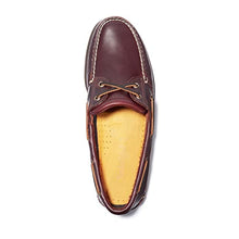 Load image into Gallery viewer, Timberland Men's Classic 2-Eye Boat Shoe, Rootbeer/Brown, 10 M
