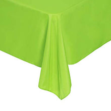 Load image into Gallery viewer, Rectangle Tablecloth 90x132 inch Washable Polyester Fabric Table Cloth for Wedding Party Dining Banquet Decoration（90x132, Teal）
