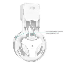 Load image into Gallery viewer, Outlet Wall Mount Stand for Smart Home Speakers Voice Assistants Dot 3rd Gen Hanger Holder Case Bracket Space Saving Perfect Accessories Without Messy Wires or Screws (AMM002-W), White by WALI
