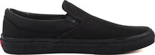 Load image into Gallery viewer, Vans Unisex Classic Slip On Sneakers (9.5 B(M) US Women / 8 D(M) US Men, Black/Black)
