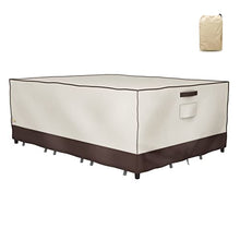 Load image into Gallery viewer, F&amp;J Outdoors Waterproof Patio Furniture Cover 126x83x27.5 inch UV Resistant Fade Resistant Eco-Friendly Fabric Sectional Large Covers
