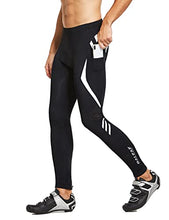 Load image into Gallery viewer, BALEAF Men's Bike Cycling Pants 4D Padded Bicycle Tights MTB Riding Leggings Zipper Pockets Quick Dry White XXL
