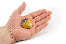 Load image into Gallery viewer, Bumblebee Jasper Puffy Heart- High Quality Healing 100% Natural &amp; Authentic Stone | Reiki, Meditation &amp; Spiritual Healing
