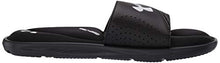 Load image into Gallery viewer, Under Armour Men's Ignite VI SL Slide Sandal, Black (003)/Black, 14 M US
