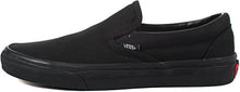 Load image into Gallery viewer, Vans Unisex Classic Slip On Sneakers (9.5 B(M) US Women / 8 D(M) US Men, Black/Black)
