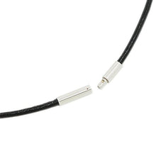 Load image into Gallery viewer, Justinstones Natural Hematite Gemstone Hexagonal Pointed Reiki Chakra Pendant Genuine Leather Necklace 18 Inch
