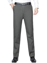Load image into Gallery viewer, Andongnywell Men's High Rise Skinny Stretchy Pants Slim Fit Slacks Tapered Trousers with Hidden Waist (Dark Gray,30)
