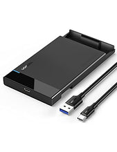 Load image into Gallery viewer, UGREEN 2.5" Hard Drive Enclosure USB C 3.1 Gen 2 to SATA III 6Gbps for SSD HDD 9.5 7mm External Hard Drive Disk Case with UASP Compatible with WD Seagate Toshiba Samsung Hitachi PS4 Xbox Router
