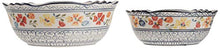 Load image into Gallery viewer, Gibson Elite Hand-Painted Dinnerware Set, 2-Piece Serving Bowls, Luxembourg
